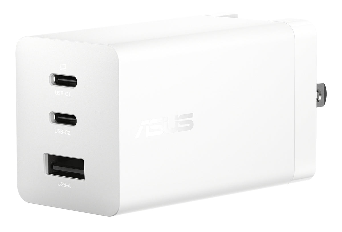 ASUS Chargeur USB-C GaN 100W Universel, Charge Rapide, Blanc