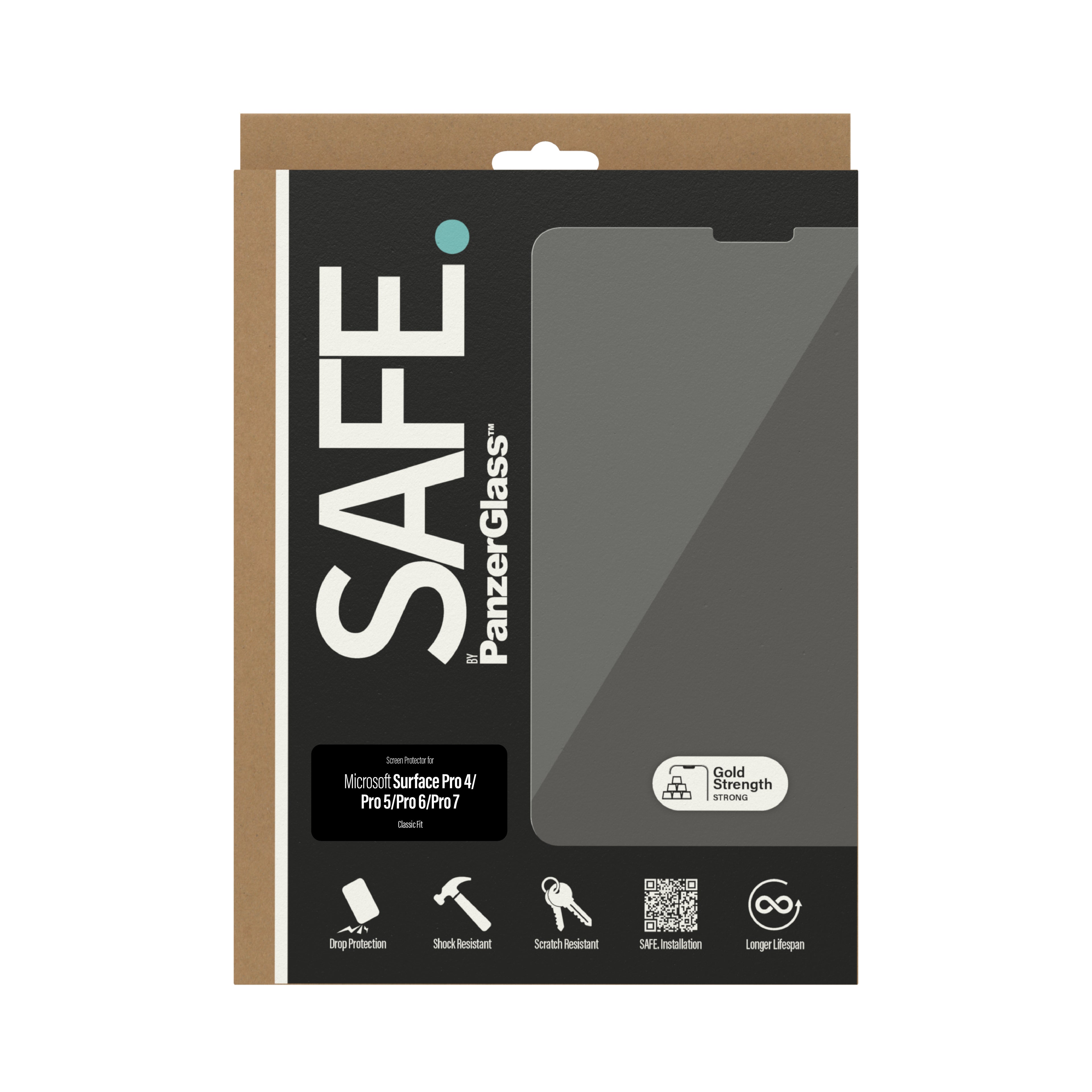 PanzerGlass SAFE. by ® Screen Protector Microsoft Surface Pro 4 | Pro 5 | Pro 6 | Pro 7 Protection d'écran transparent 1 pièce(s)