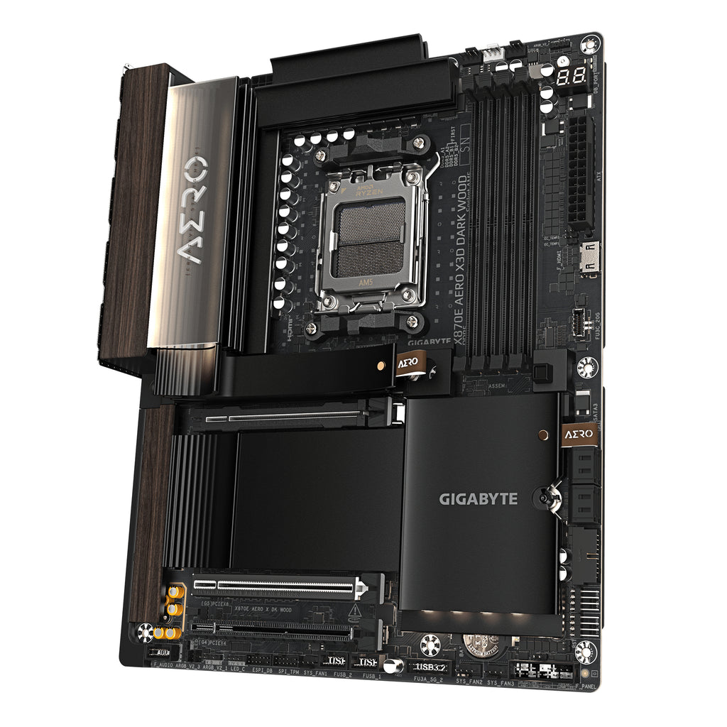 GIGABYTE X870E AERO X3D DARK WOOD Carte Mère - vue 4