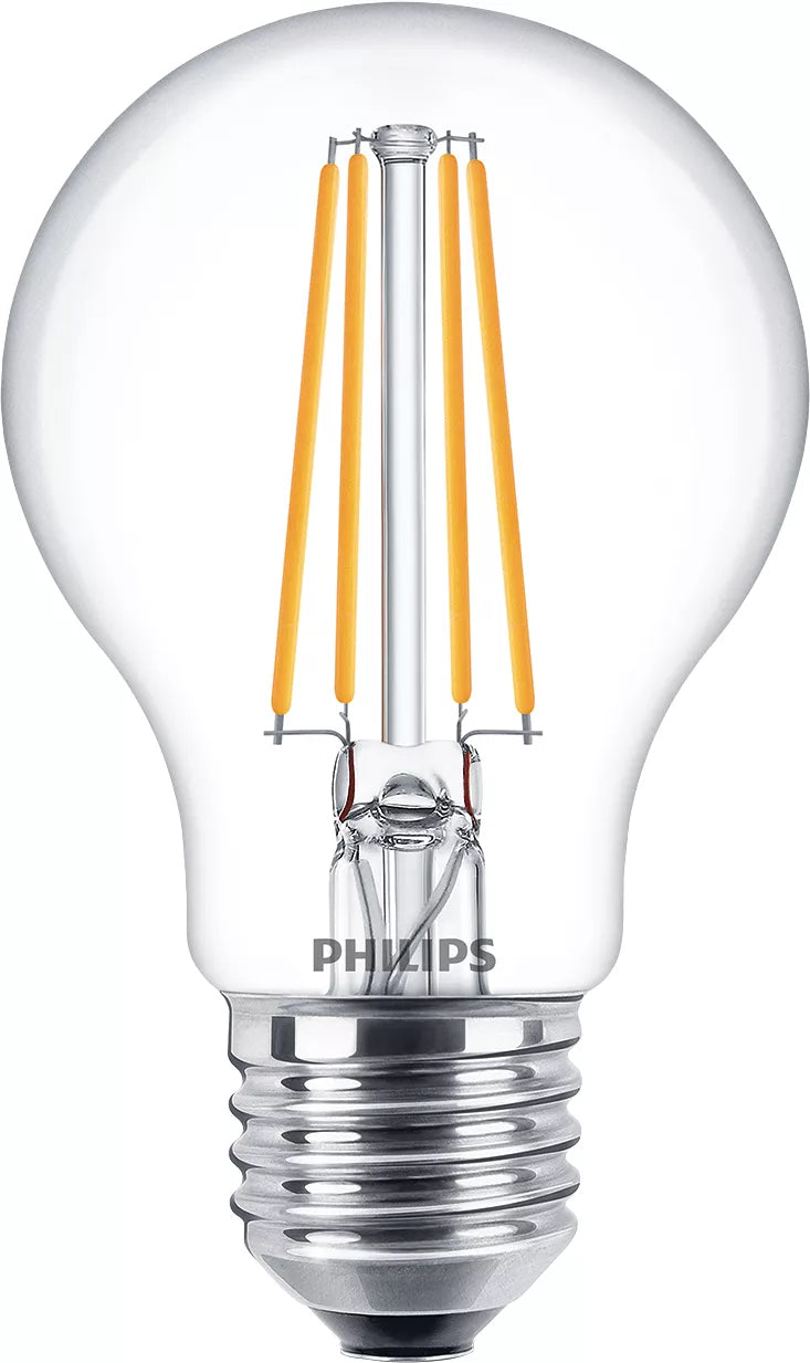Philips Ampoule transparente à filament 60 W A60 E27