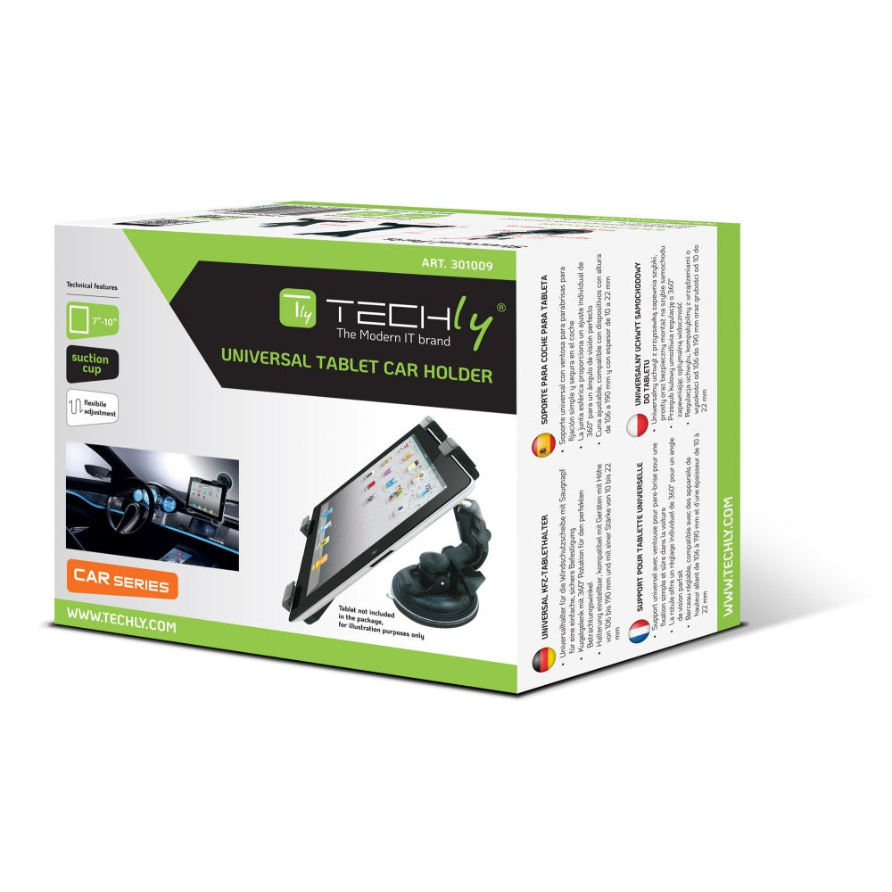 Support pour GPS et Tablette Voiture Passif, Noir