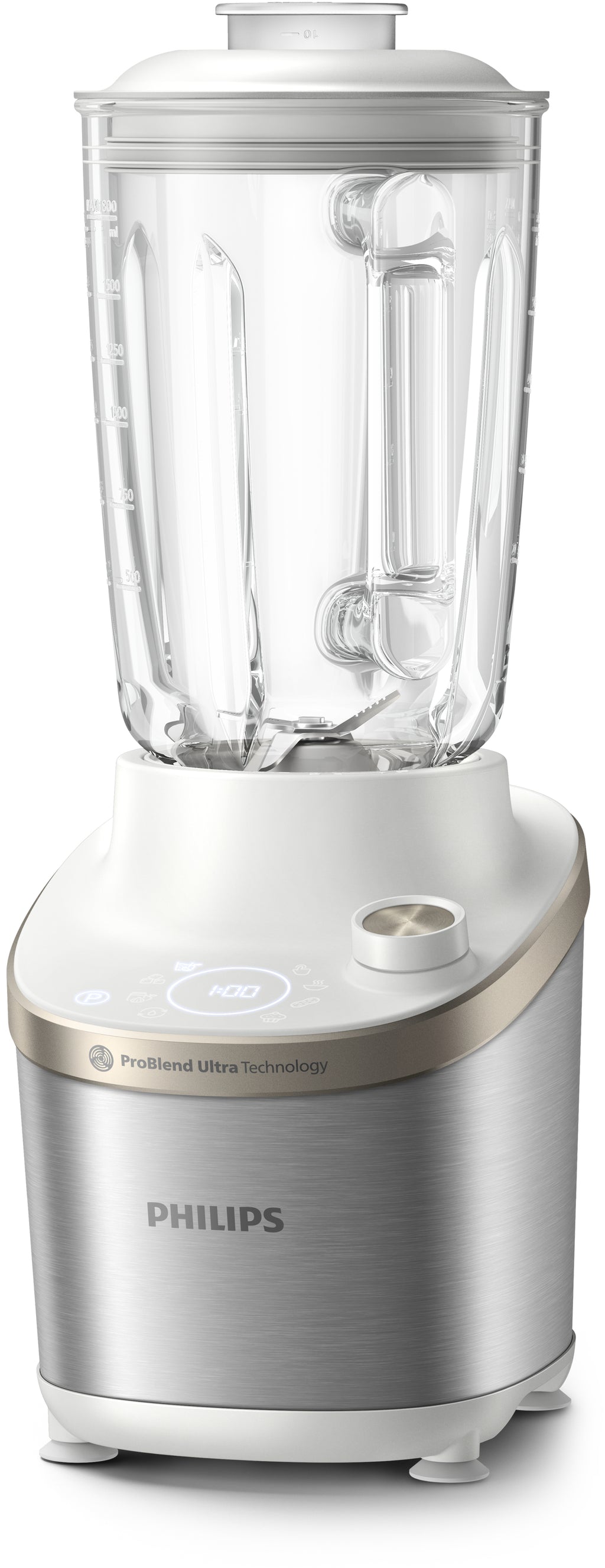 Philips 7000 series HR3760/01 blender 2 L Mélangeur de table 1500 W Acier inoxydable, Blanc