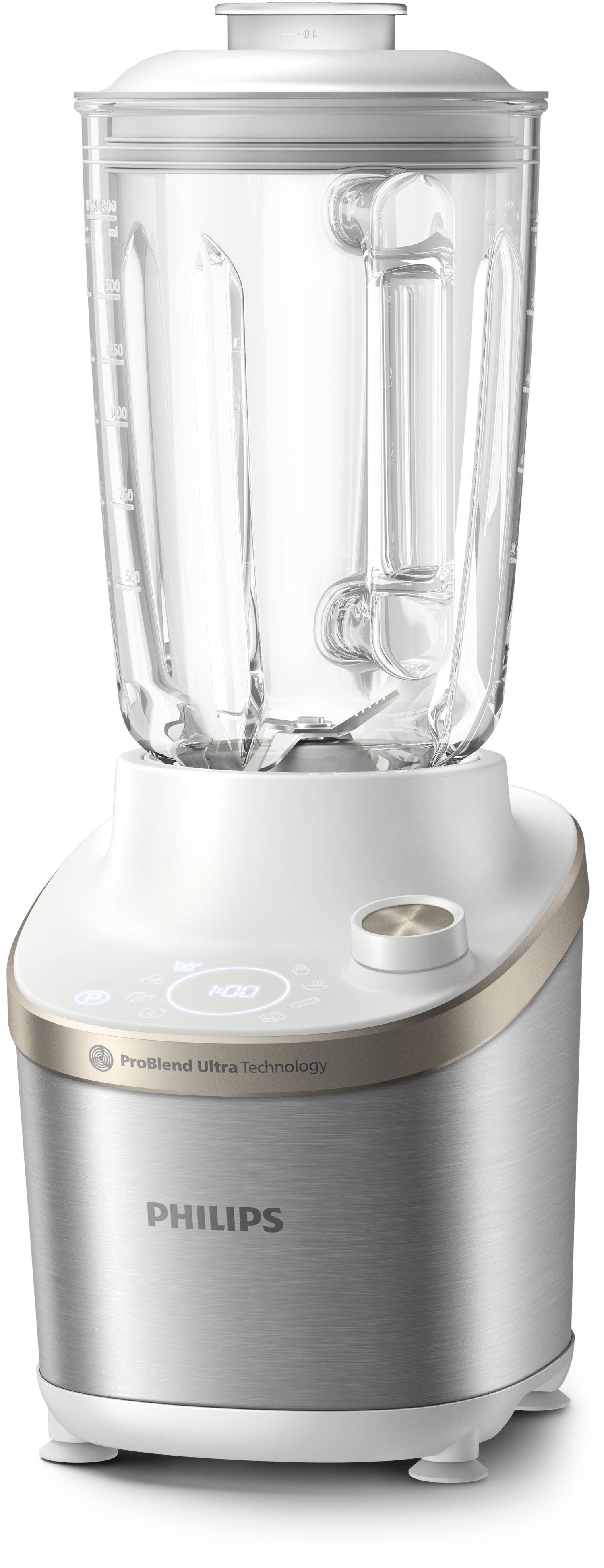Philips 7000 series HR3760/01 blender 2 L Mélangeur de table 1500 W Acier inoxydable, Blanc