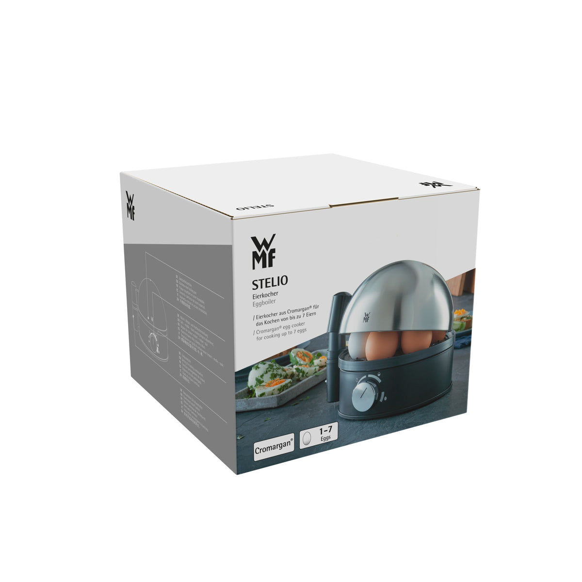 WMF Stelio 0415070011 7 œufs 380 W Noir, Chrome