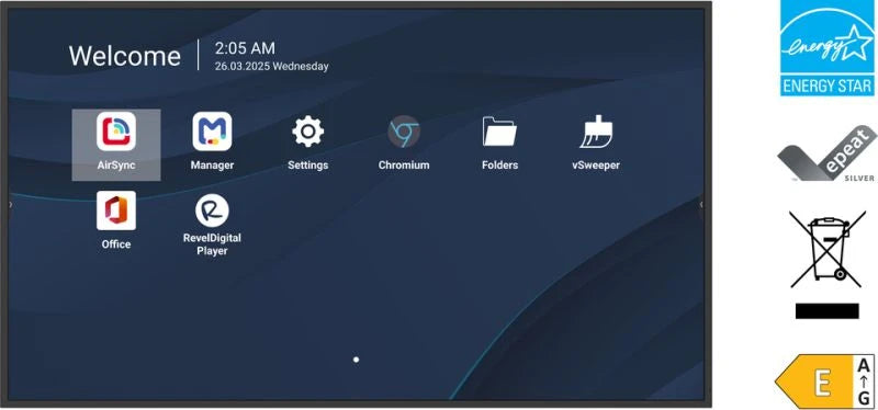Viewsonic CDE4314-2C Écran d'Affichage Dynamique 43" 4K UHD LCD Wifi Android 14 Noir