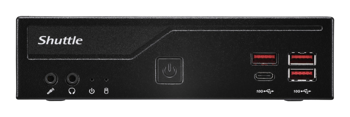 Shuttle Slim PC DB860 S1851, 2x HDMI, 1x DP, 1x USB-C, 2x LAN, VESA