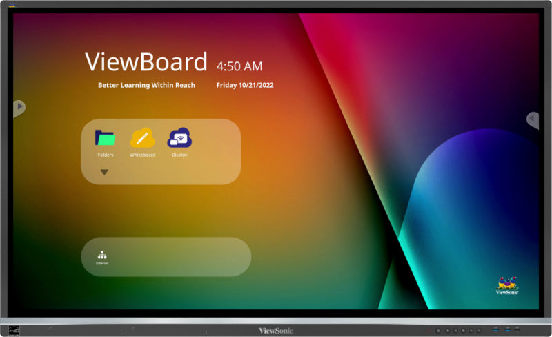 Viewsonic IFP5550-5 Tableau Blanc Interactif 55" 4K UHD 3840 x 2160 Écran Tactile Noir HDMI