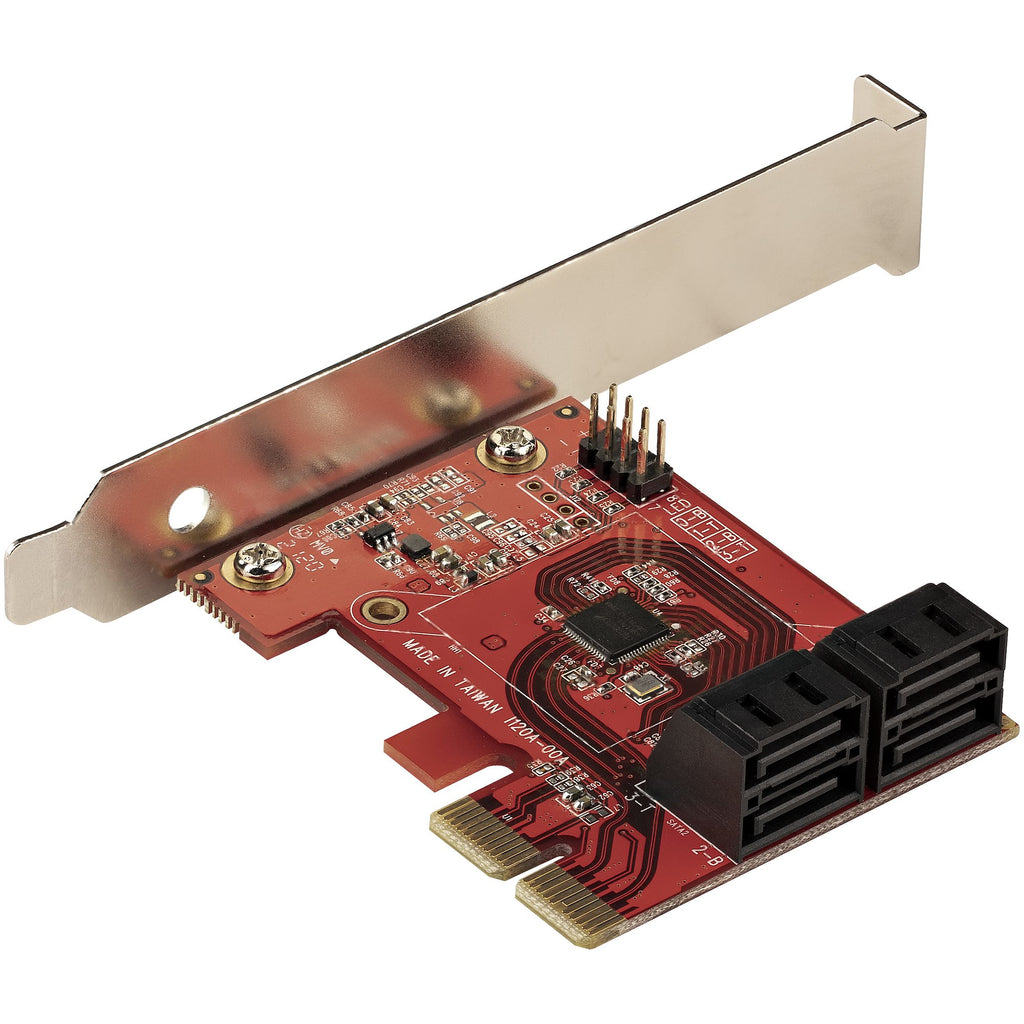 StarTech.com Carte Contrôleur PCIe SATA 4 ports 6Gbps ASM1166 Non-Raid PCI Express 3.0 - vue 2