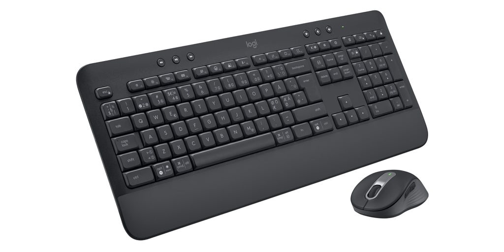 Logitech 920-011010 teclado Ratón incluido Oficina Bluetooth QWERTY Nórdico Grafito