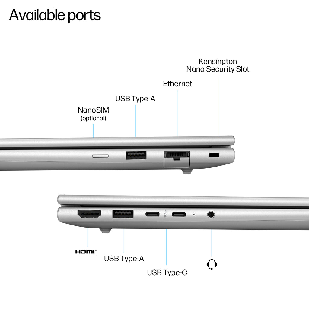 HP EliteBook 6 G1a Next Gen AI PC Copilot+, AMD Ryzen AI 7 350, 14" WUXGA, 32 GB DDR5, 1 TB SSD, Wi-Fi 7, Windows 11 Pro