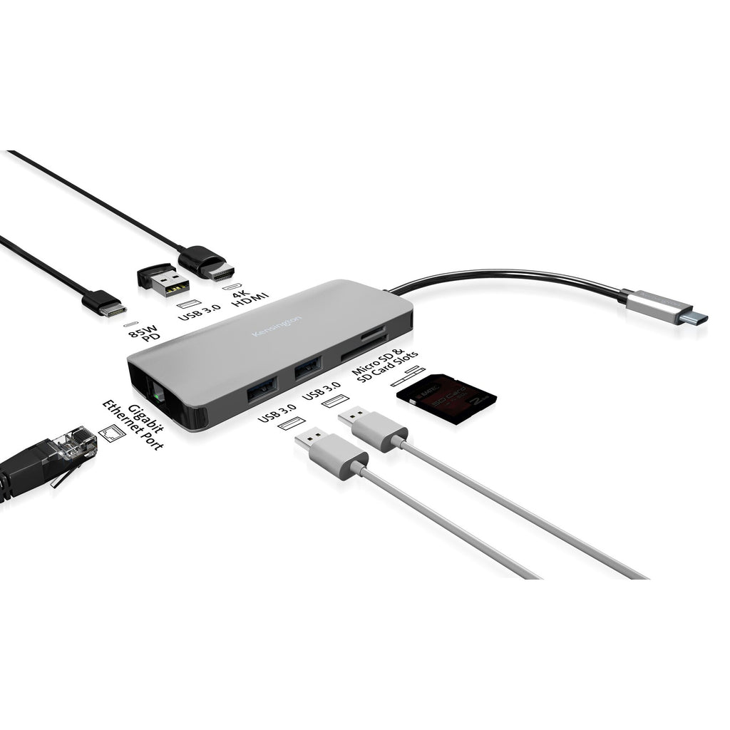 Kensington UH1400P Station d’accueil mobile USB-C 8 en 1 sans pilote