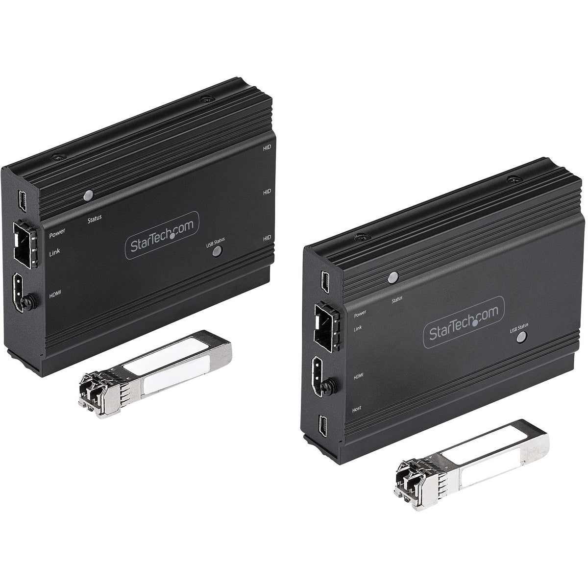 StarTech.com Extendeur KVM 4K HDMI sur Fibre Optique - Extender Commutateur Console KVM HDMI Video & USB - jusqu'à 300m (MultiMode) - 2 Modules 10G MMF SFP+ - Kit d'Extension KVM (TX/RX) - vue 3