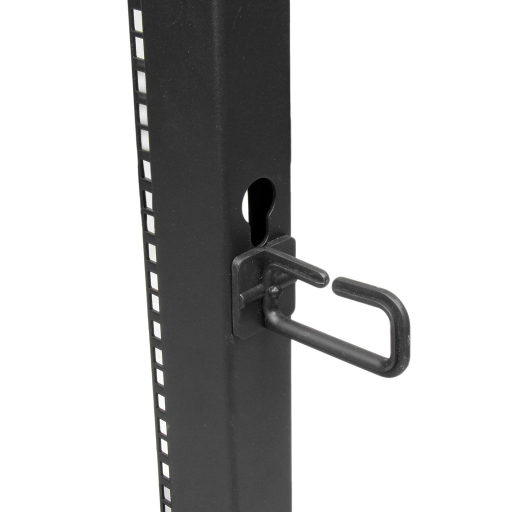 StarTech.com Rack Serveur Mobile 18U 4 Poteaux, Rack Réseau 19" avec Roulettes et Profondeur Ajustable