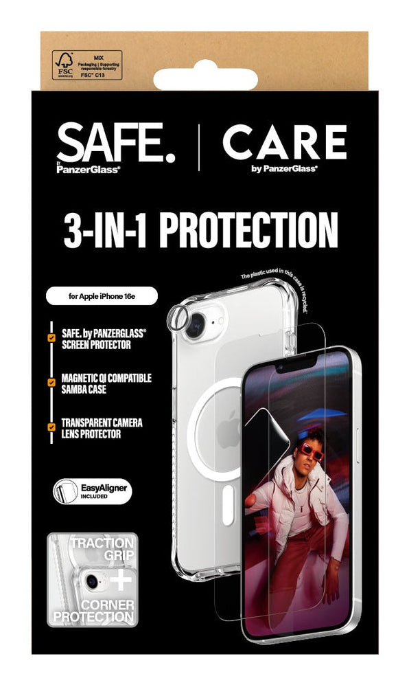 PanzerGlass CRNCHFUG29845 écran et protection arrière de téléphones portables Protecteur de dos/écran Apple 1 pièce(s)