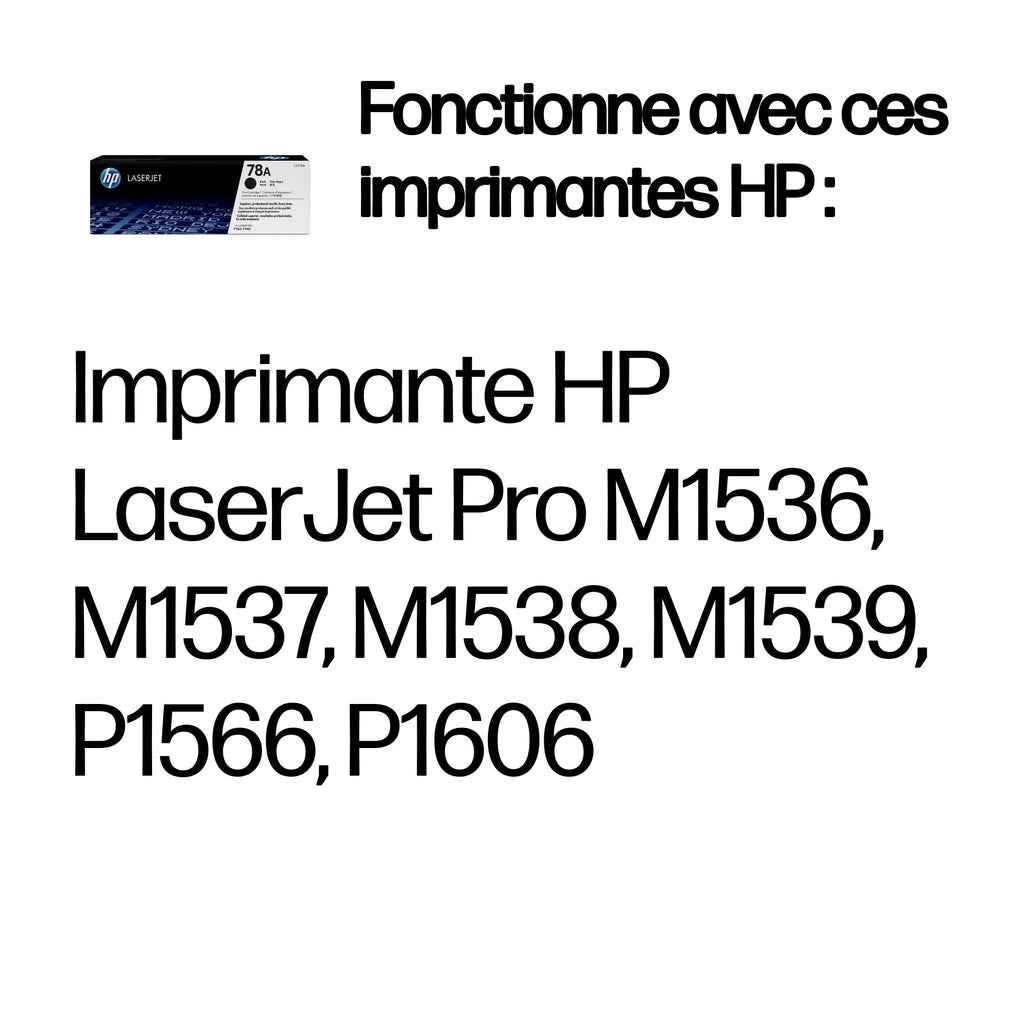 HP 78A toner LaserJet noir authentique