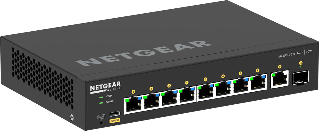 NETGEAR GSM4210PD Switch Gigabit Ethernet Géré L2/L3 PoE Noir