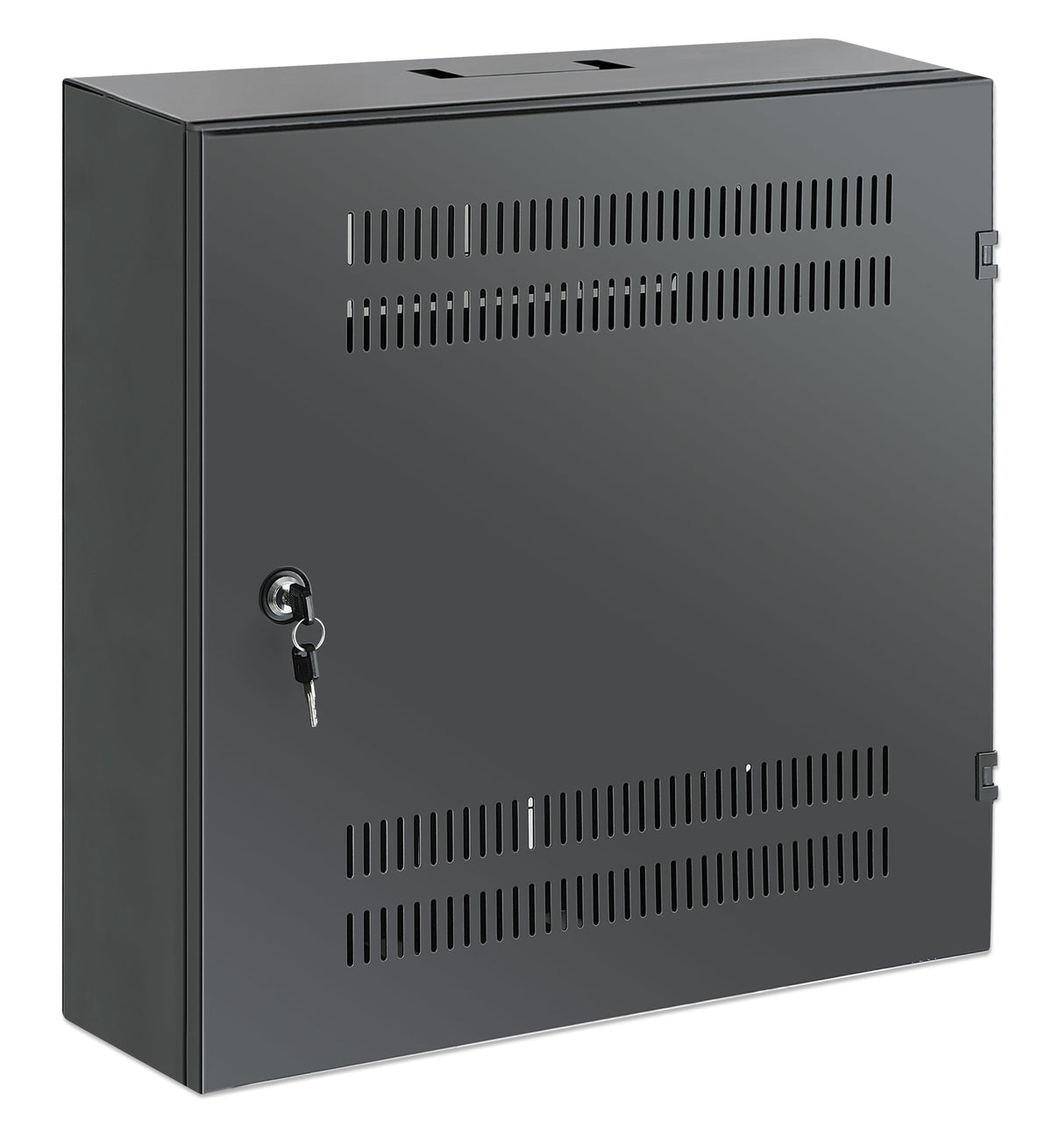 Intellinet Coffret mural 19" extra-plat, rails 4U horizontaux et 2U verticaux, profondeur 170 mm, Noir RAL 7021