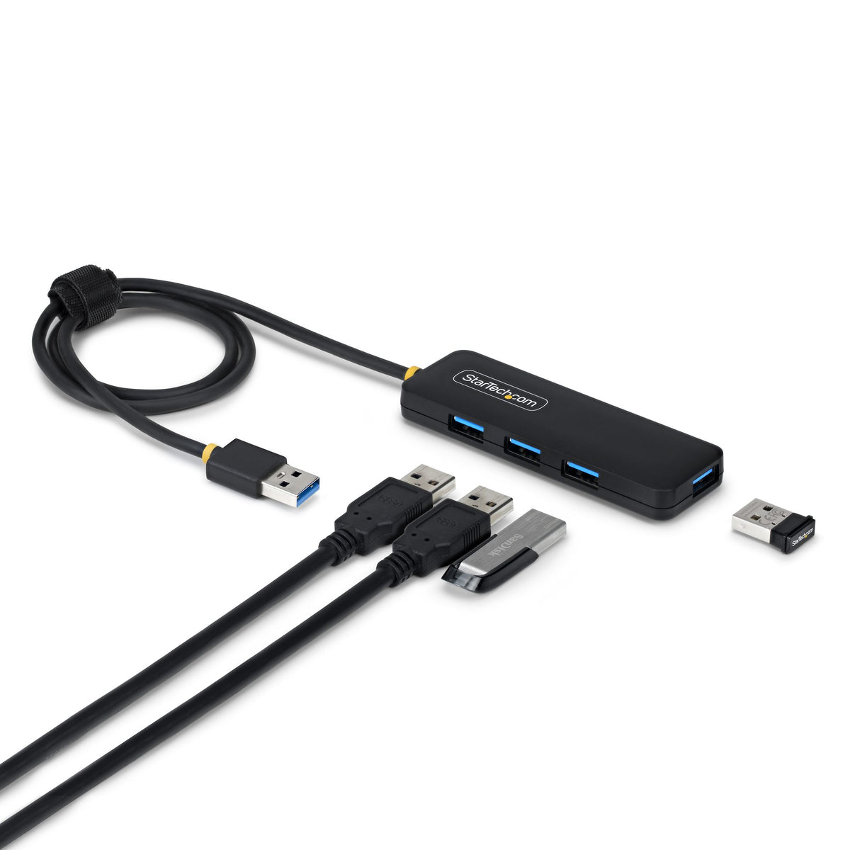 StarTech.com Hub USB-A 4 Ports 5 Gbps Alimenté par Bus avec Câble de 61 cm