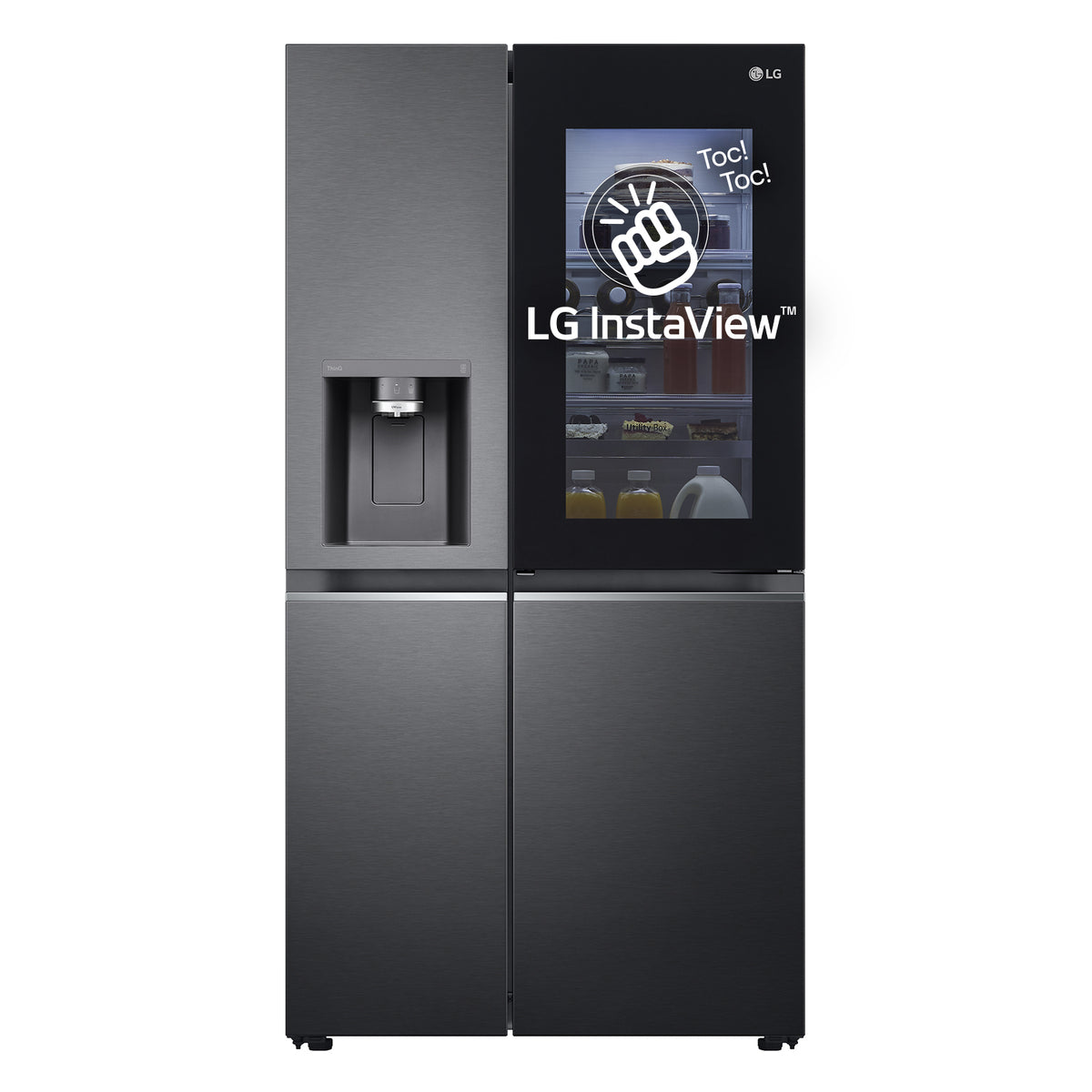LG InstaView GSXV91MCAE frigo américain Pose libre 635 L Noir