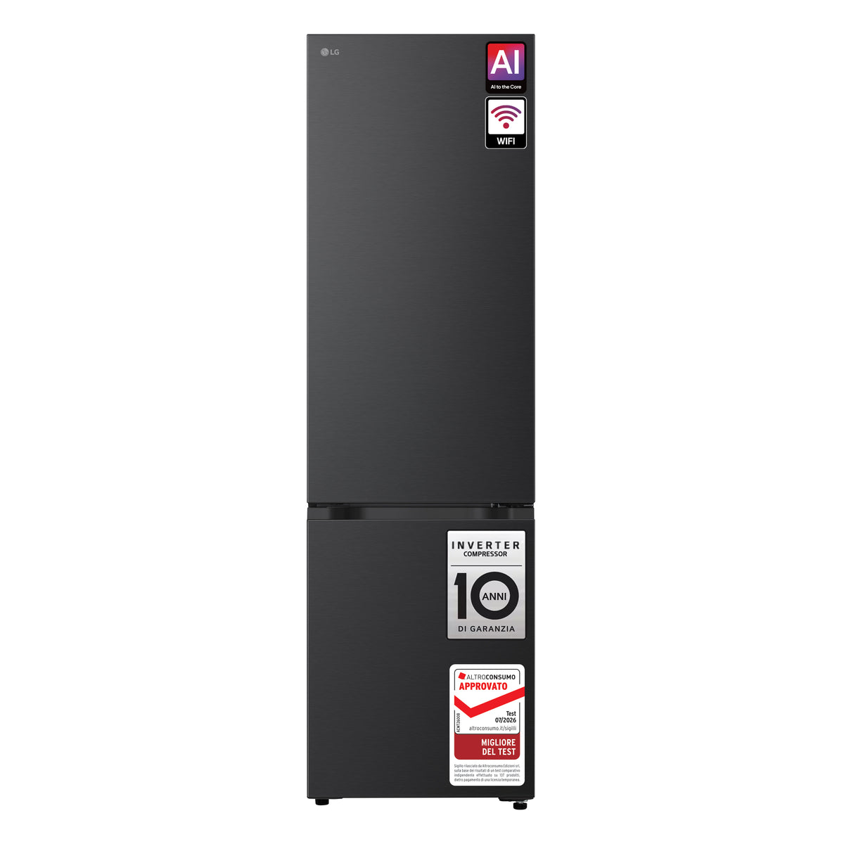 LG GBBS726AEV Pose libre 375 L Noir