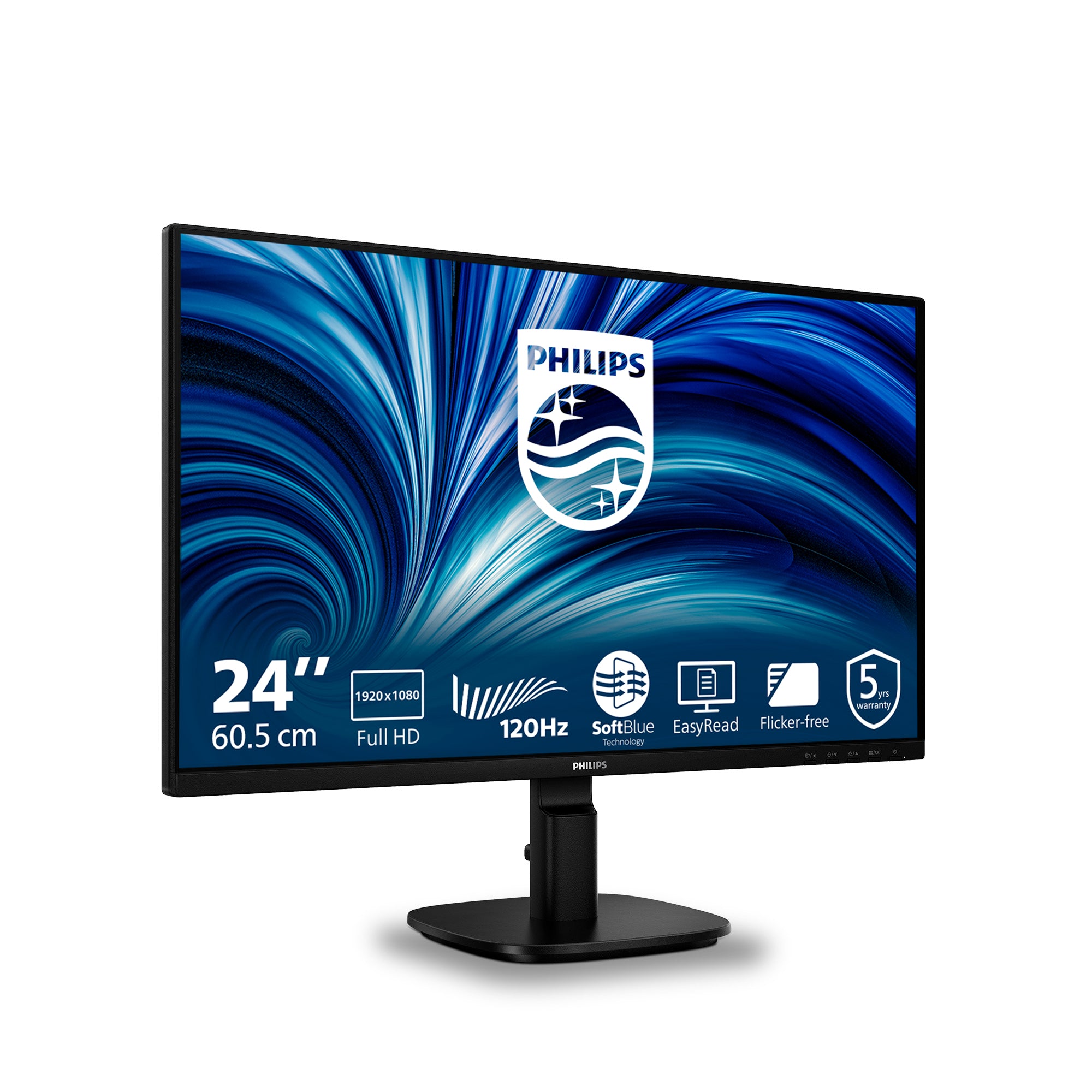 Philips 2000 series 24B2N2200/00 écran plat de PC 60,5 cm (23.8") 1920 x 1080 pixels Full HD LCD Noir