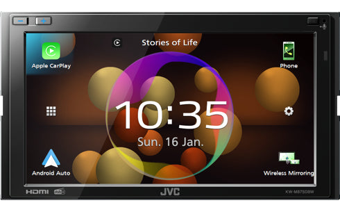 JVC KW-M875DBW récepteur multimédia de voiture Noir Wifi 180 W Bluetooth