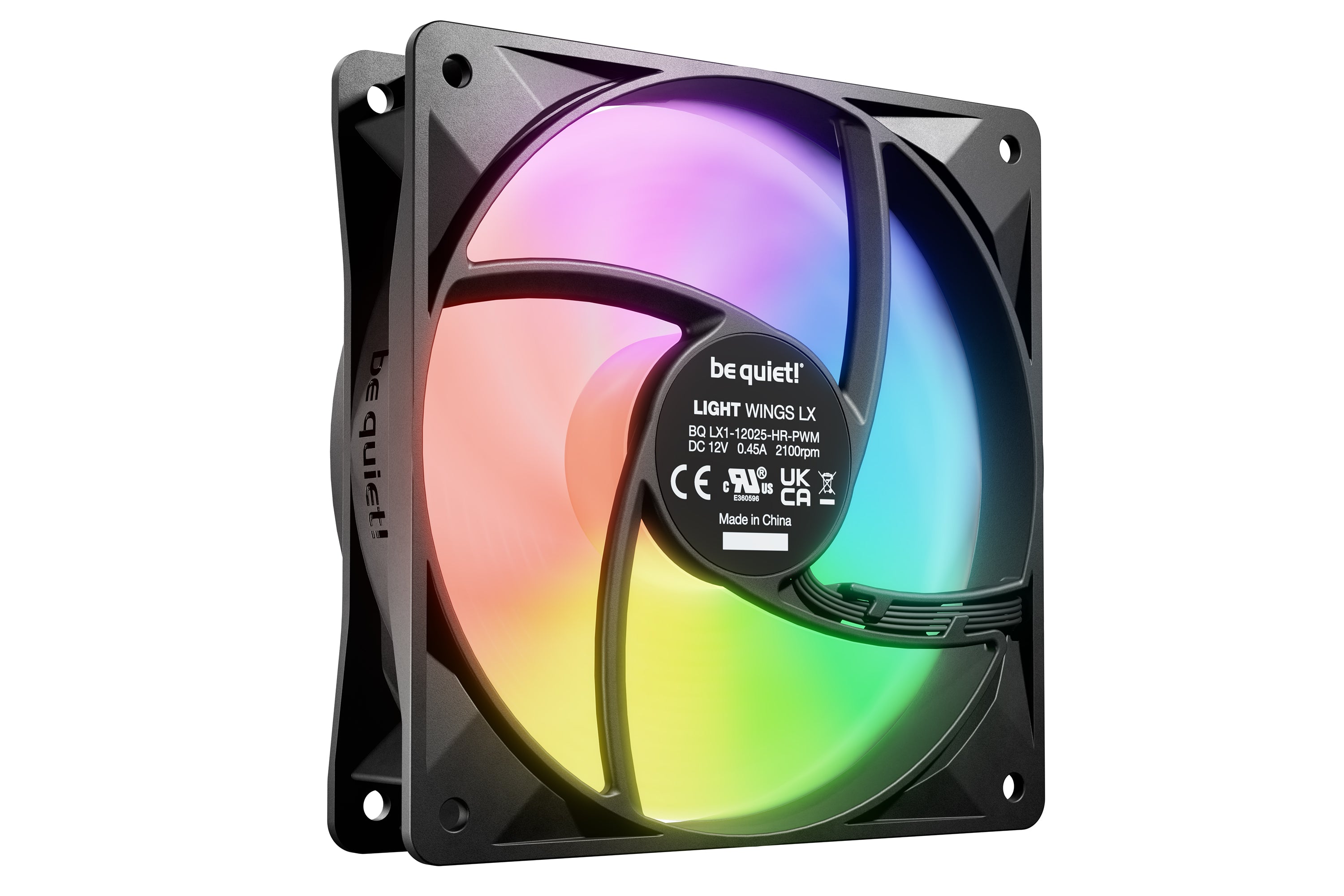 be quiet! Light Wings LX 120 mm PWM | Ventilateur PC ARGB high-speed