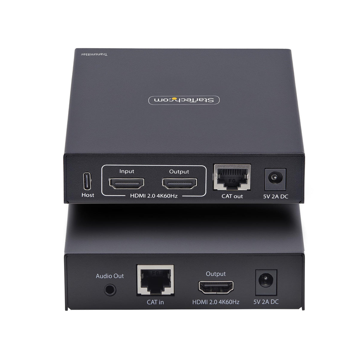 StarTech.com Extender KVM HDMI sur IP 4K 60Hz, HDMI et USB sur Ethernet CAT6, Kit Émetteur et Récepteur