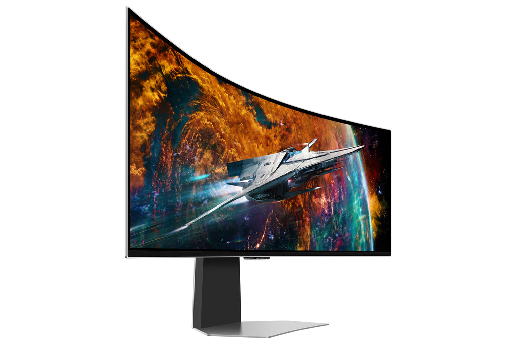 Samsung Samsung G95SC écran plat de PC 124,5 cm (49") 5120 x 1440 pixels Dual QHD OLED Argent
