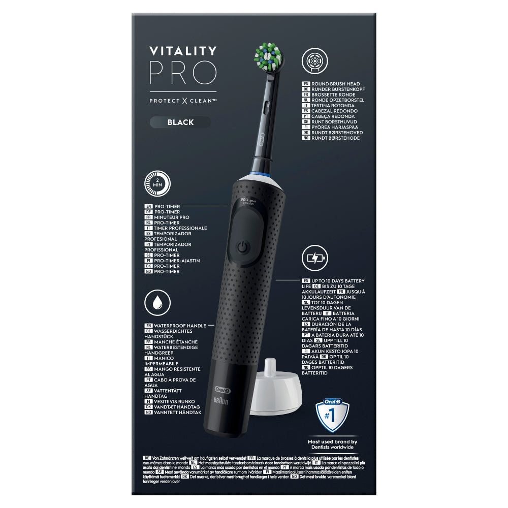 Oral-B Vitality Pro Adulte Brosse à dents rotative Noir