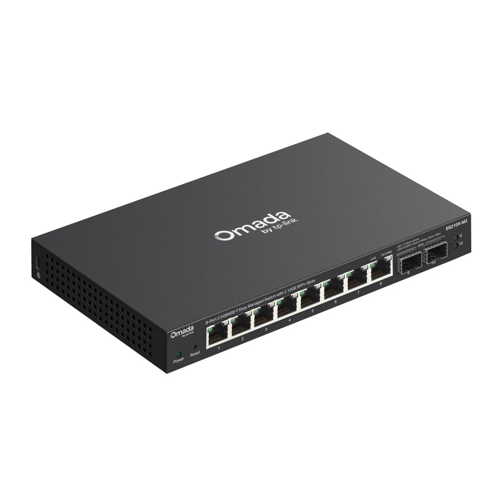 TP-Link ES210X-M2 commutateur réseau Géré 2.5G Ethernet (100/1000/2500) Montage sur le bureau ou sur le mur Noir - vue 4