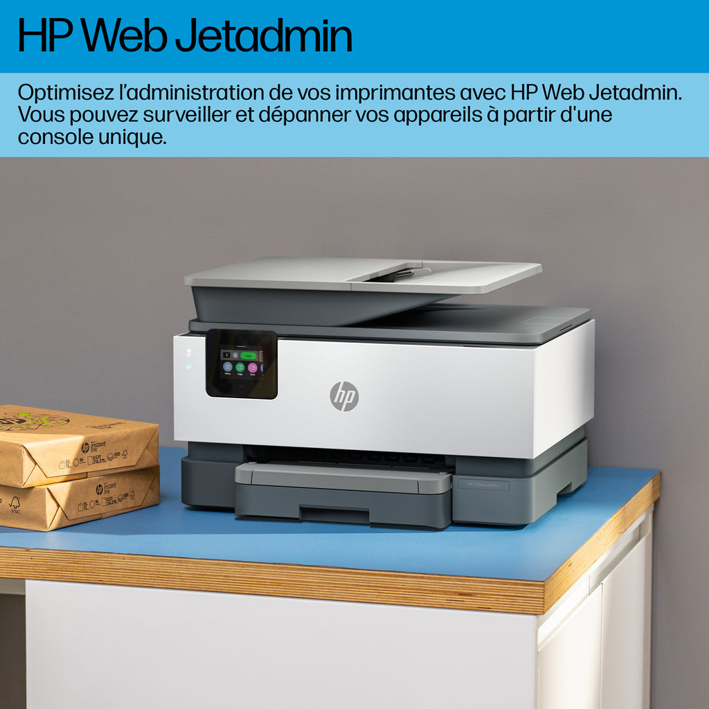 HP OfficeJet Pro 9120b Imprimante Couleur Tout-en-Un Sans Fil, Recto-Verso, Copieur et Scanner