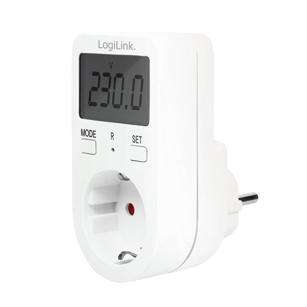 LogiLink EM0002A Compteur de Secteur, 16A, 3680W