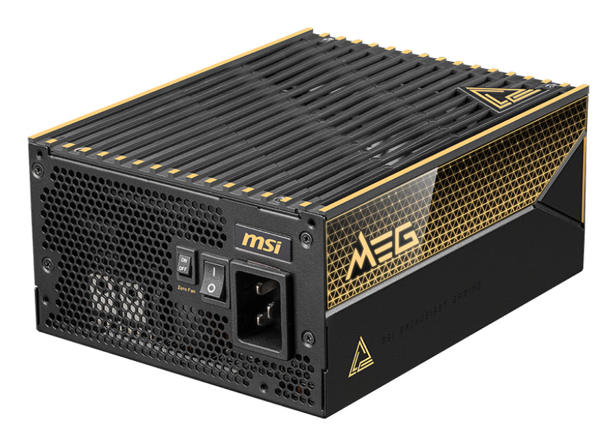 MSI MEG Ai1600T PCIE5 Alimentation 1600W ATX 80 PLUS Titanium, Noir