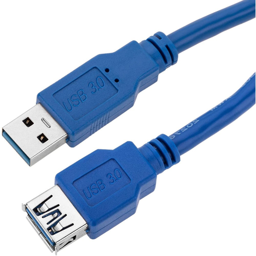 Câble Extension USB 3.0 A Mâle vers Femelle, USB 3.2 Gen 1, 0.5m, 5 Gbit/s, Bleu