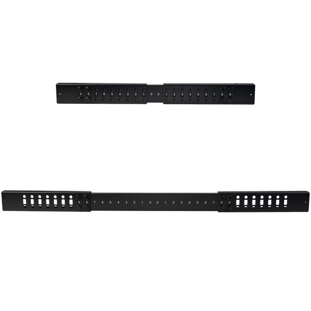 StarTech.com Rack Serveur Mobile 18U 4 Poteaux, Rack Réseau 19" avec Roulettes et Profondeur Ajustable