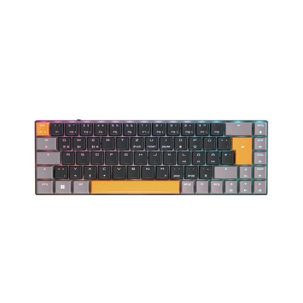 CHERRY MX-LP 2.1 Compact Wireless clavier Gaming RF sans fil + Bluetooth QWERTZ Allemand Noir