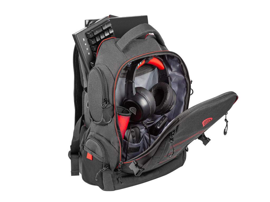 GENESIS Pallad 550 43,9 cm (17.3") Sac à dos Noir, Rouge
