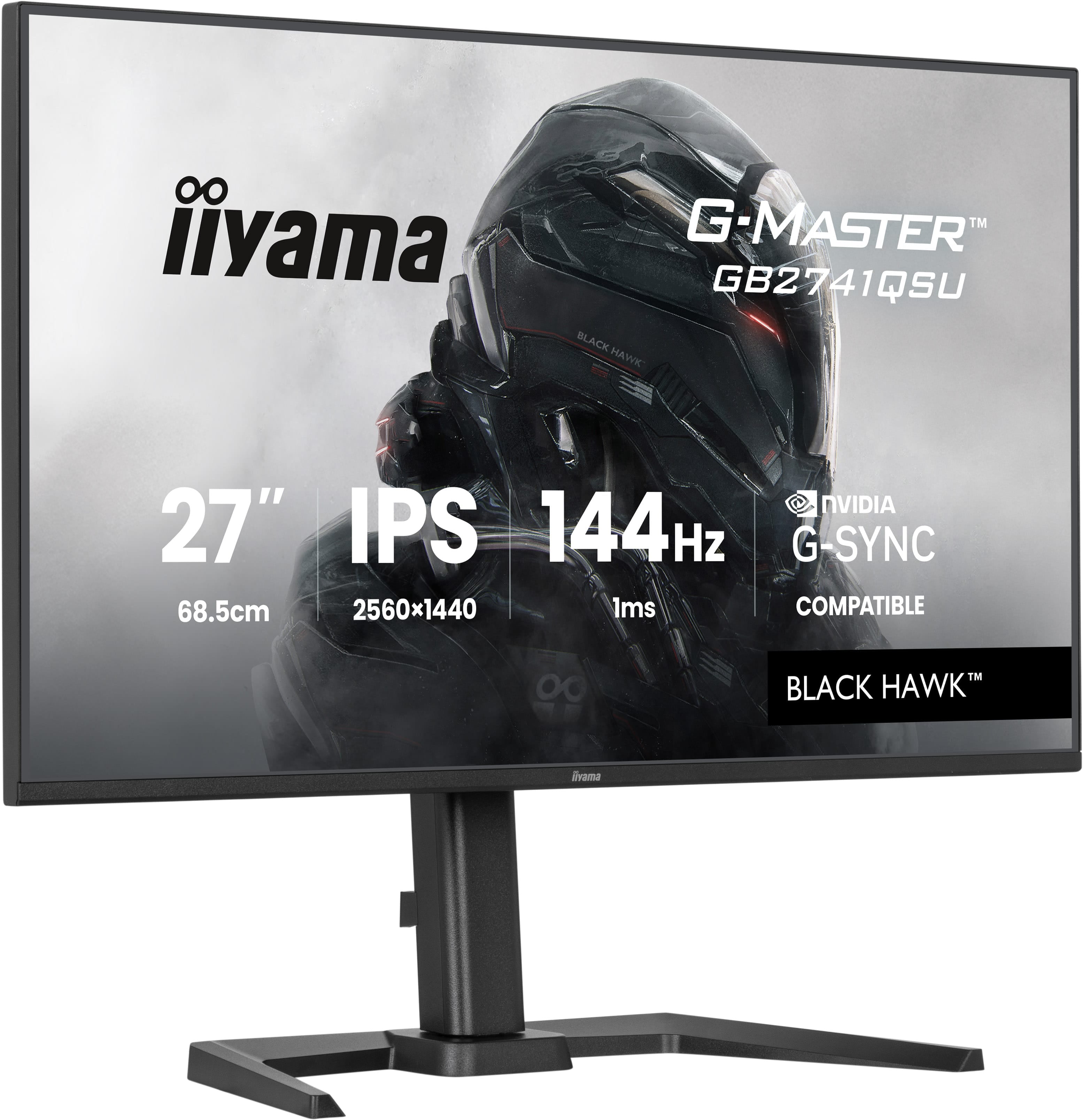 iiyama G-MASTER GB2741QSU-B1 écran plat de PC 68,6 cm (27") 2560 x 1440 pixels 4K Ultra HD LED Noir