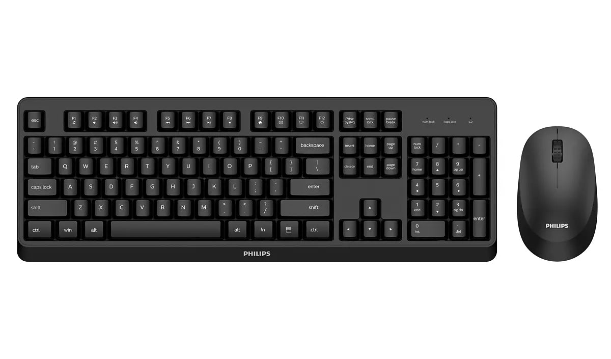 Philips 3000 series SPT6307BL/00 clavier Souris incluse Bureau RF sans fil Noir