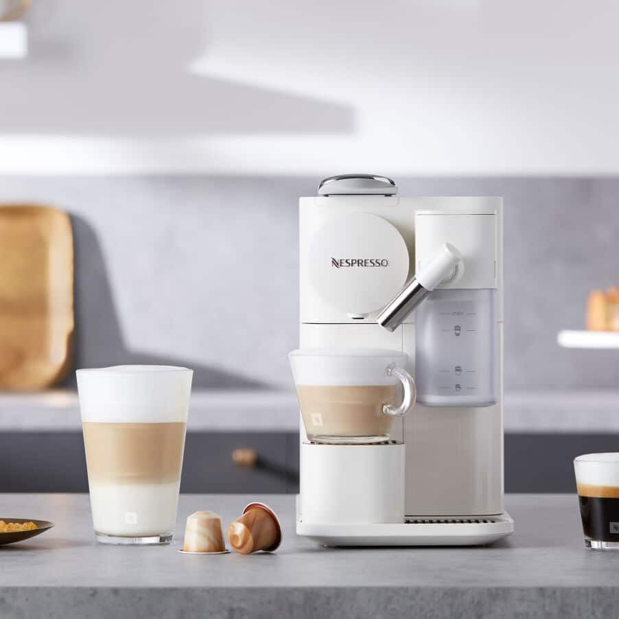 De’Longhi Lattissima One EN510.W Machine à Espresso Entièrement Automatique, 1 L, Blanc