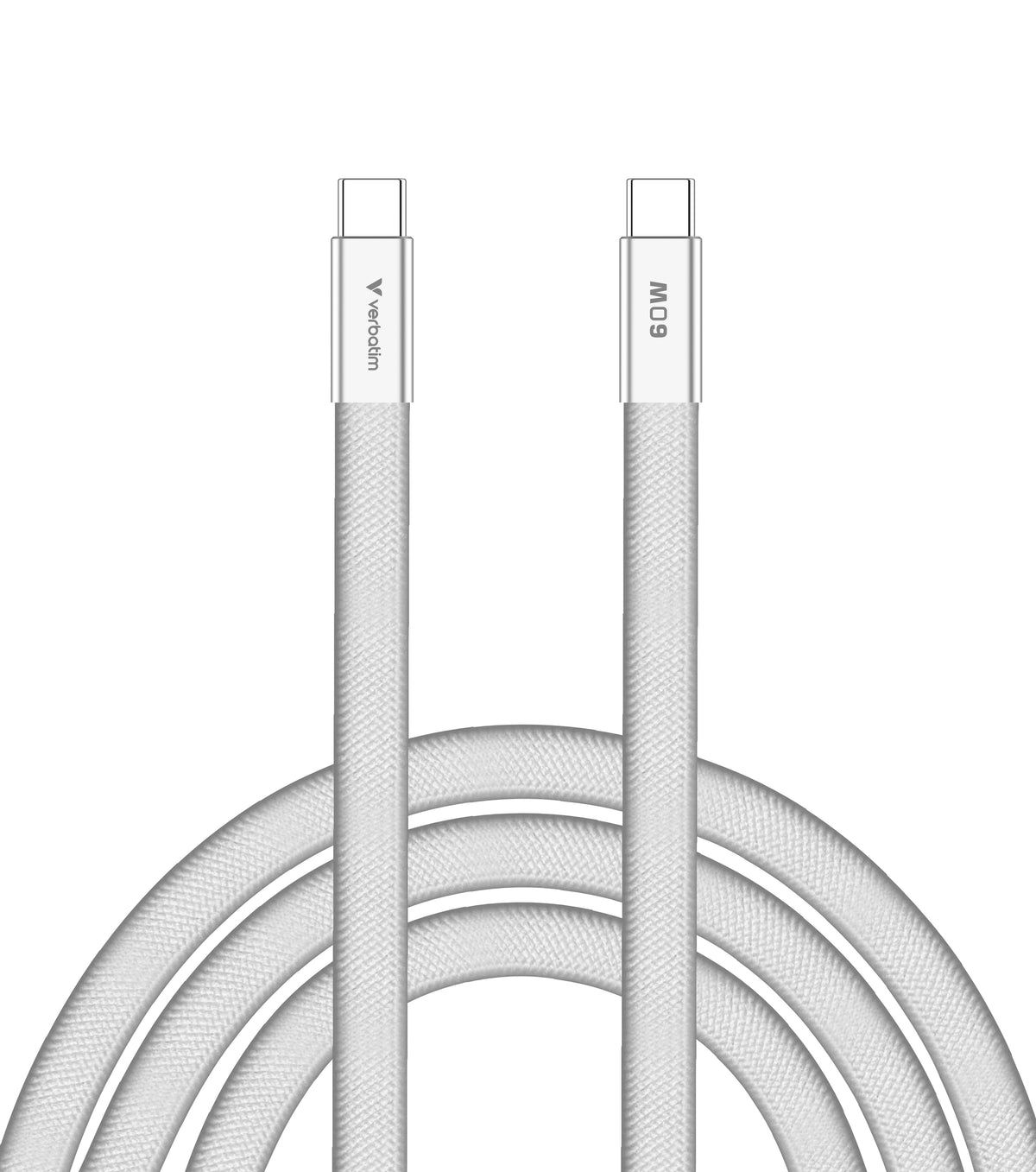Verbatim Câble USB-C vers USB-C Sync & Charge 60W, 120cm, Blanc