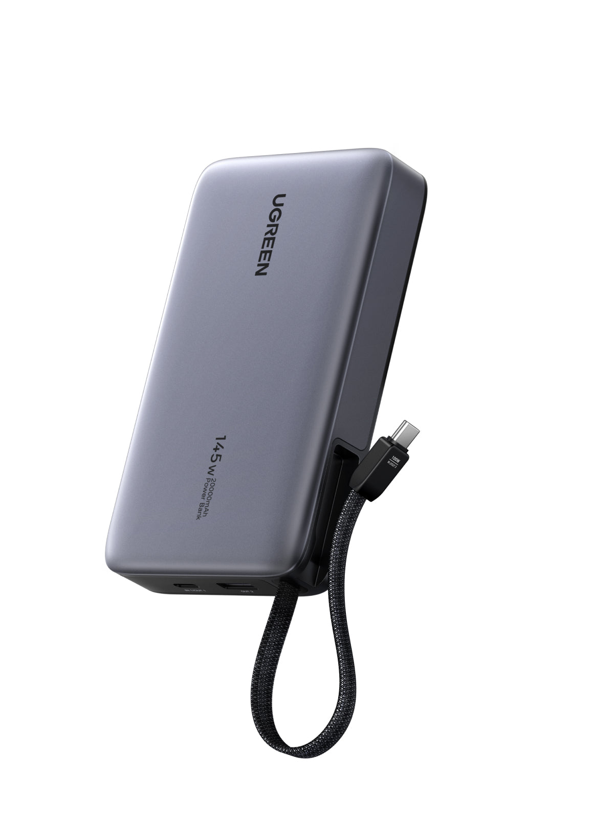 Ugreen Nexode Powerbank 20000mAh 145Watt 1xUSB-A 2.0 1xUSB-C Grå