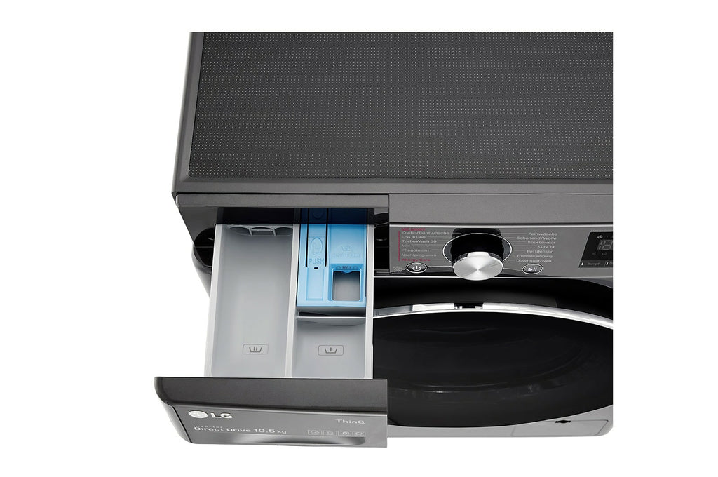 LG F6WV710P2S machine à laver Charge avant 10,5 kg 1600 tr/min Noir, Acier inoxydable - vue 7