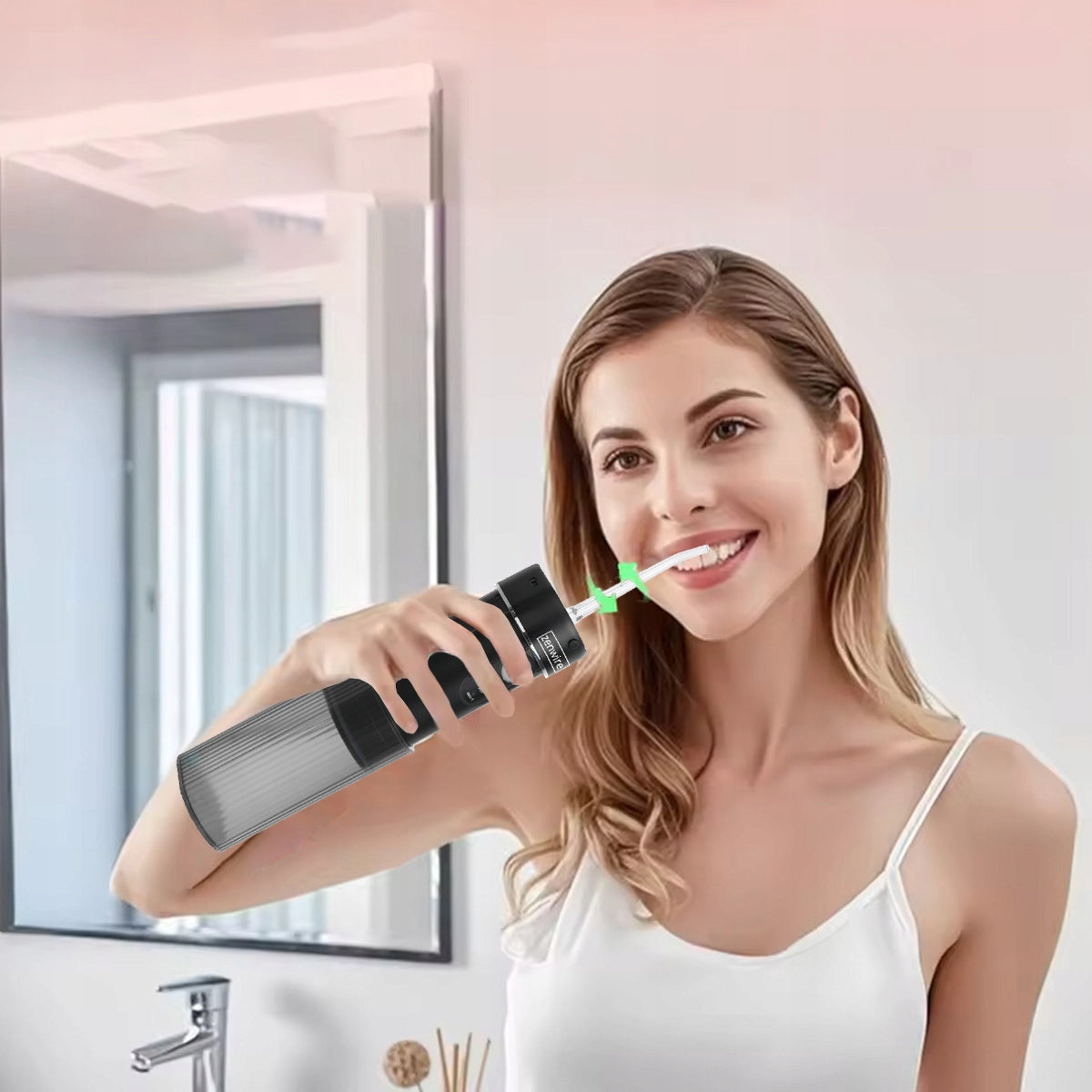 Irrigateur dentaire portable sans fil pour l'hygiène bucco-dentaire, modèle de voyage Zenwire WF309