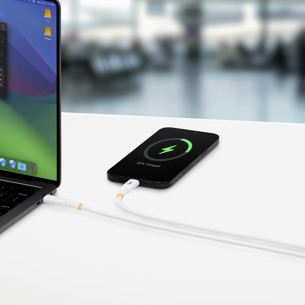 StarTech.com Câble de Recharge USB-C de 2m, Résistant et Ultra-Souple, PD EPR 240W (5A), Câble de Recharge USB 2.0 pour 