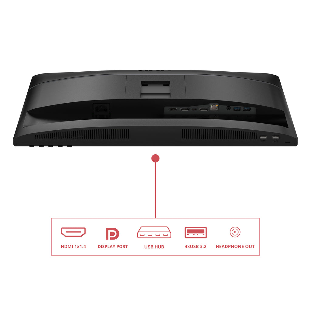 AOC E4 24E4CV écran plat de PC 60,5 cm (23.8") 1920 x 1080 pixels Full HD LED Noir