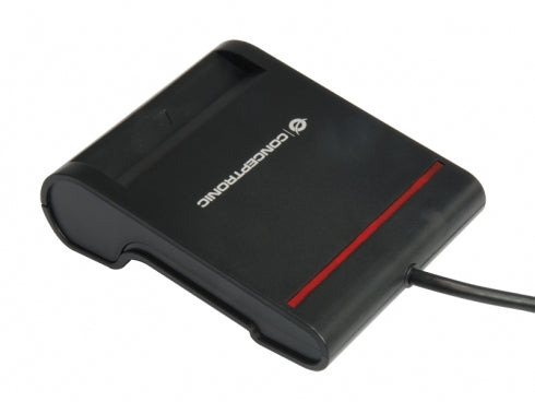 Conceptronic SCR01B Lecteur de Cartes à Puce USB 2.0, Noir