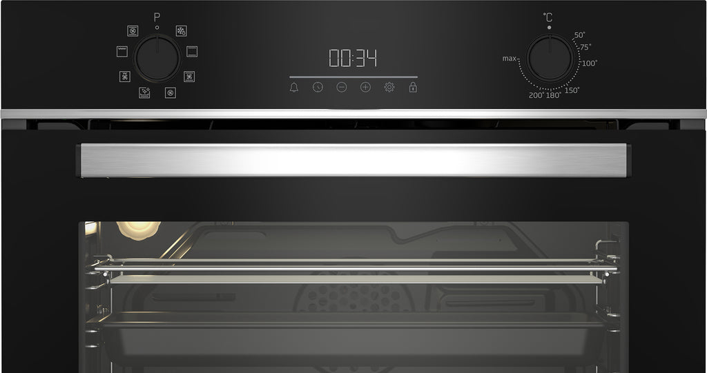 Beko BBCM13300X Four Électrique Encastrable 48 L, 2400 W, Acier Inoxydable