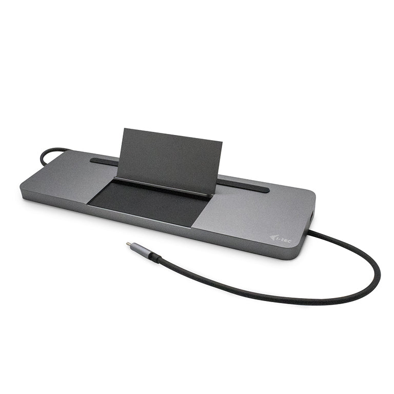 i-tec Station d'accueil USB-C Ergonomique Métallique 4K Triple Affichage et Power Delivery 85W